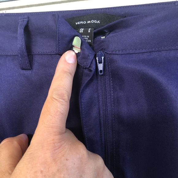 VERO MODA Astral blue Sikka High Waist Utility Cargo  Pockets Midi Skirt Size S - Picture 9 of 16